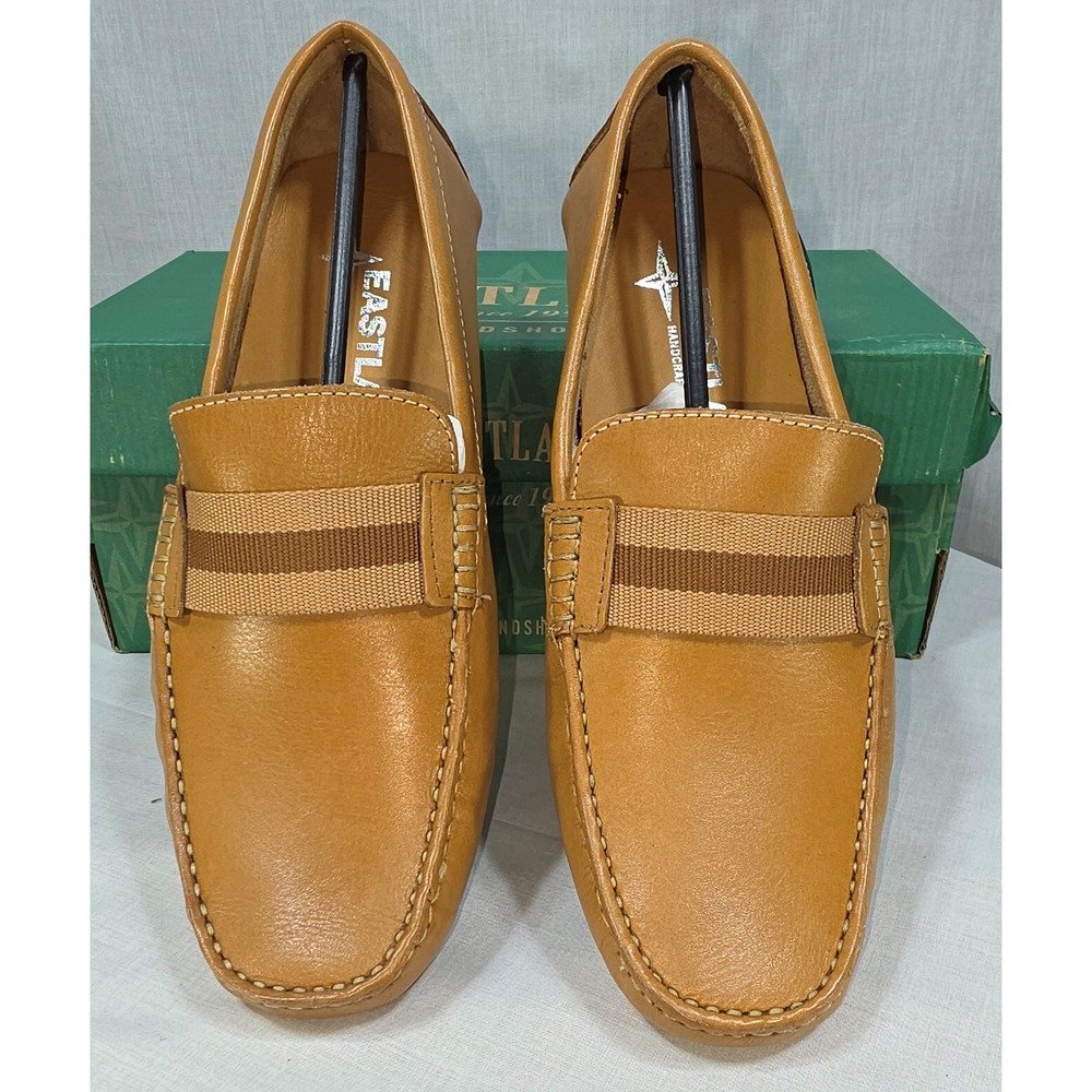 Eastland Whitman Camel Leather Driving Loafers Men's 8 Slip On Shoes - Picture 6 of 11